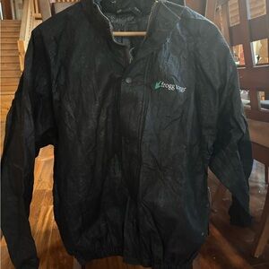 Frogg Toggs waterproof Black Rain Jacket with pockets size S